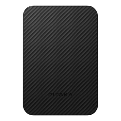 Внешний аккумулятор Pitaka Aramid Fiber Magnetic Power Bank black на 5000mAh, чёрный