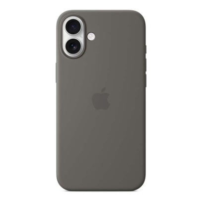 Чехол Silicone Case для Apple iPhone 16 Plus Gray, Серый