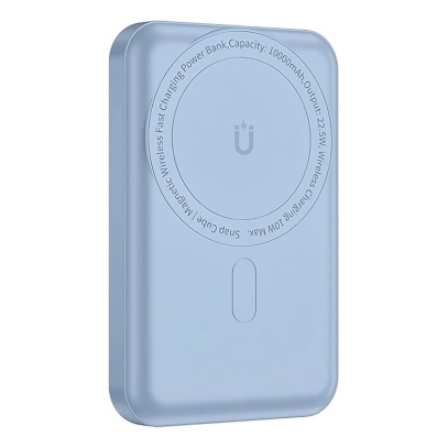 Внешний аккумулятор WiWU Power Bank Snap Cube-SC 10000mAh 22,5 Вт Blue, голубой
