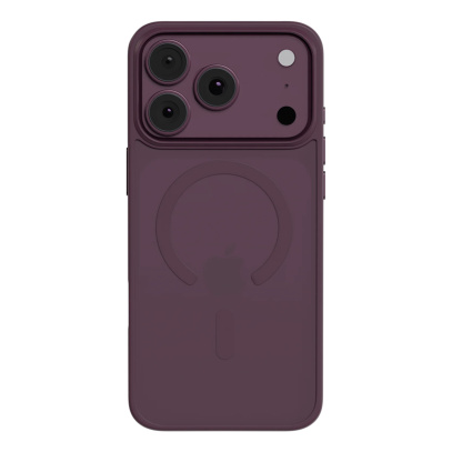 Чехол для iPhone 18 Pro Max с MagSafe AceCase Soft Rim Бургунди