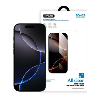 Защитное стекло для iPhone 16 Pro Max / 17 Pro Max Supglass SG-02 Transparent Glass All Clear, прозрачный