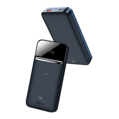 Портативный аккумулятор Baseus Magnetic Wireless Quick Charging Power Bank 10000mAh 20W PPMT-03 (PPCXW10-X) Синий