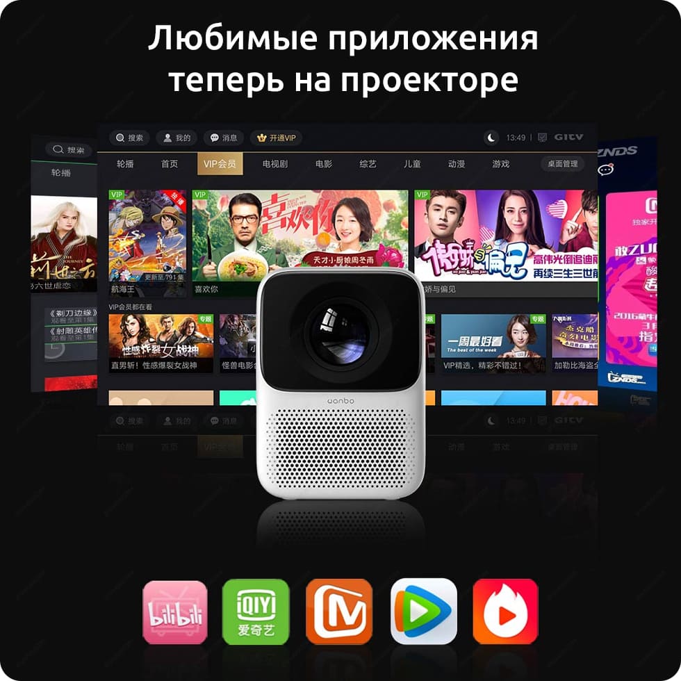 Портативный проектор Wanbo T2 Max Smart Projector (EU) Портативный проектор Wanbo T2 Max Smart Projector (EU)