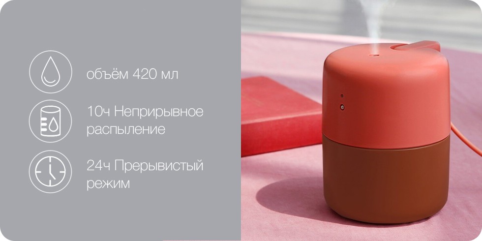 Портативный увлажнитель воздуха Xiaomi VH Man (серый) Портативный увлажнитель воздуха Xiaomi VH Man (серый)