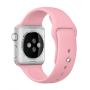 Силиконовый ремешок для Apple Watch 42/44 мм Pink, розовый Силиконовый ремешок для Apple Watch 42/44 мм Pink, розовый