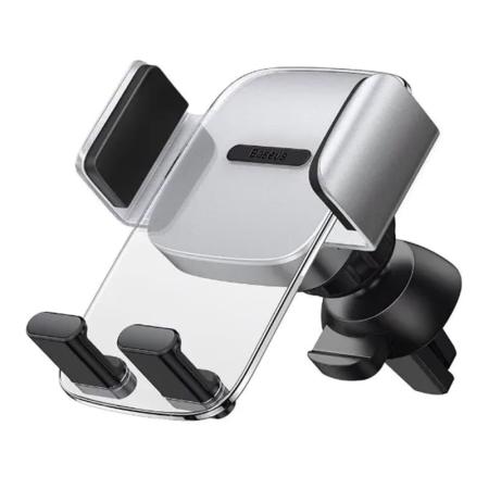 Автомобильный держатель Baseus Easy Control Clamp Car Mount Holder (Standard) For Air Outlets Silver (SUYK010112) Серебристый Автомобильный держатель Baseus Easy Control Clamp Car Mount Holder (Standard) For Air Outlets Silver (SUYK010112) Серебристый