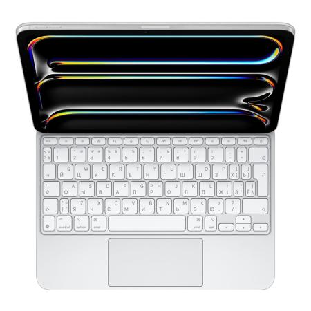Клавиатура Apple Magic Keyboard для iPad Pro 11" M4 2024 (MWR03) White, белый Клавиатура Apple Magic Keyboard для iPad Pro 11" M4 2024 (MWR03) White, белый