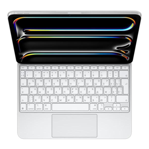Клавиатура Apple Magic Keyboard для iPad Pro 11" M4 2024 (MWR03) White, белый Клавиатура Apple Magic Keyboard для iPad Pro 11" M4 2024 (MWR03) White, белый