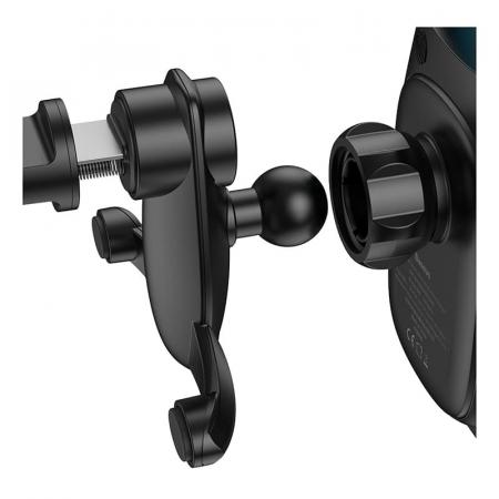 Автомобильный держатель с беспроводной зарядкой Baseus Milky Way Electric Bracket Wireless Charger, 15W (WXHW02-01) Черный Автомобильный держатель с беспроводной зарядкой Baseus Milky Way Electric Bracket Wireless Charger, 15W (WXHW02-01) Черный