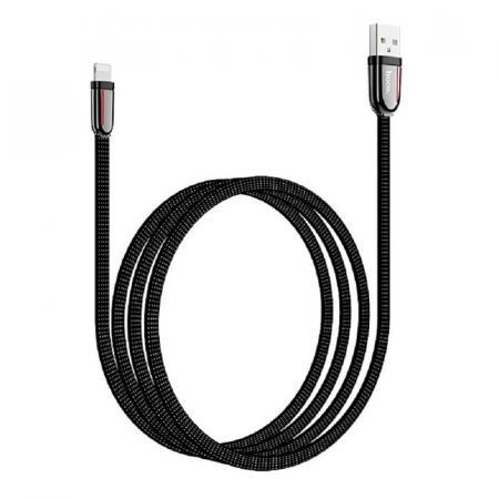 USB кабель hoco. CLOTH BRAIDED 1,2 м Lightning (U74) Черный USB кабель hoco. CLOTH BRAIDED 1,2 м Lightning (U74) Черный