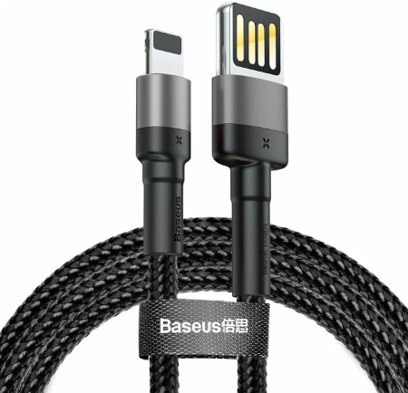 Кабель Baseus Cafule Cable USB For iP special edition 1,5A, 2 м (CALKLF-HG1) Grey/Black Кабель Baseus Cafule Cable USB For iP special edition 1,5A, 2 м (CALKLF-HG1) Grey/Black