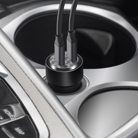 АЗУ Deppa USB С + USB-C, PD, QC 3.0, 50W, Crystal (11219) Прозрачный, черный АЗУ Deppa USB С + USB-C, PD, QC 3.0, 50W, Crystal (11219) Прозрачный, черный