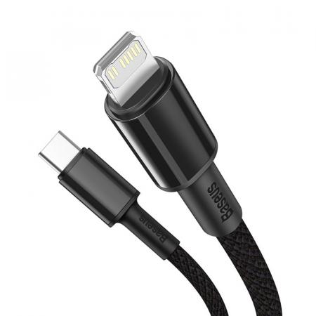 Кабель Baseus High Density Braided Fast Charging Data Cable Type-C – Lightning PD 20W, 1 м (CATLGD-01) Черный Кабель Baseus High Density Braided Fast Charging Data Cable Type-C – Lightning PD 20W, 1 м (CATLGD-01) Черный