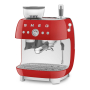 Кофемашина эспрессо со встроенной кофемолкой SMEG 50s style (EGF03RDEU) Красный Кофемашина эспрессо со встроенной кофемолкой SMEG 50s style (EGF03RDEU) Красный