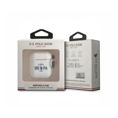 Чехол с карабином CG Mobile для Airpods 2 U.S. POLO ASSN. (USACA2SATH) Белый Чехол с карабином CG Mobile для Airpods 2 U.S. POLO ASSN. (USACA2SATH) Белый