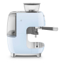 Кофемашина эспрессо со встроенной кофемолкой SMEG 50s style (EGF03PBEU) Пастельный голубой Кофемашина эспрессо со встроенной кофемолкой SMEG 50s style (EGF03PBEU) Пастельный голубой