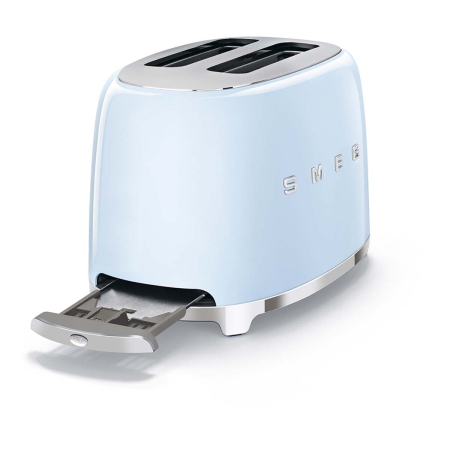 Тостер на 2 ломтика SMEG 50s style (TSF01PBEU) Пастельный голубой Тостер на 2 ломтика SMEG 50s style (TSF01PBEU) Пастельный голубой