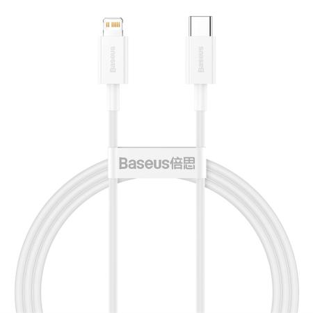Кабель Baseus Superior Series Fast Charging Data Cable Type-C – Lightning PD 20W, 1 м (CATLYS-A02) Белый Кабель Baseus Superior Series Fast Charging Data Cable Type-C – Lightning PD 20W, 1 м (CATLYS-A02) Белый
