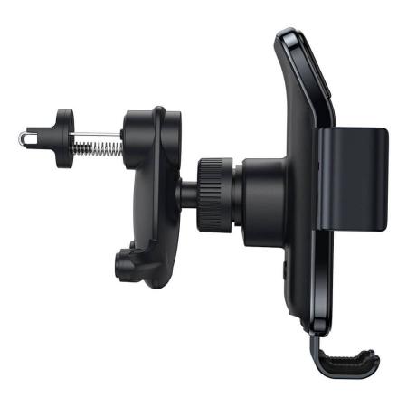 Автомобильный держатель Baseus Smart Solar Power Wireless Car Mount Electric Holder (SUZG000001) Черный Автомобильный держатель Baseus Smart Solar Power Wireless Car Mount Electric Holder (SUZG000001) Черный