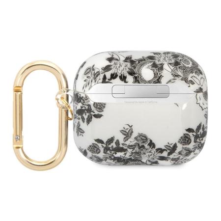 Чехол с карабином для AirPods 3 CG Mobile Guess TPU Toile de Jouy (GUA3HGPLHG) Серый Чехол с карабином для AirPods 3 CG Mobile Guess TPU Toile de Jouy (GUA3HGPLHG) Серый