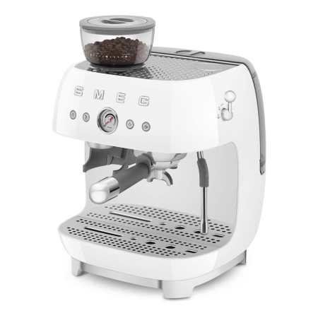 Кофемашина эспрессо со встроенной кофемолкой SMEG 50s style (EGF03WHEU) Белый Кофемашина эспрессо со встроенной кофемолкой SMEG 50s style (EGF03WHEU) Белый