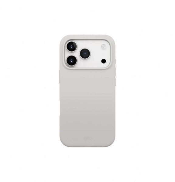 Чехол для iPhone 17 Pro с MagSafe UNIQ LINO (IP6.3P(2025)-LINOMMGRY) Mist Grey, серый