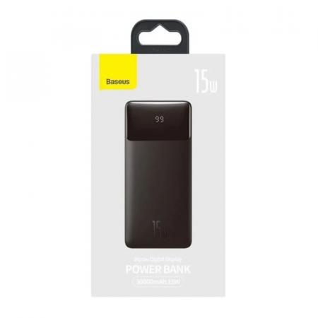 Внешний аккумулятор Baseus Bipow Digital Display Power Bank 30000mAh 15W PPDML-K01 (PPBD30) Черный Внешний аккумулятор Baseus Bipow Digital Display Power Bank 30000mAh 15W PPDML-K01 (PPBD30) Черный
