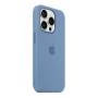 Чехол Silicone Case для Apple iPhone 15 Pro с MagSafe (original) Winter Blue, голубой Чехол Silicone Case для Apple iPhone 15 Pro с MagSafe (original) Winter Blue, голубой