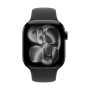 Apple Watch Series 11, 46 мм корпус из алюминия цвета «Jet Black», ремешок Sport Band размера S/M цвета «Black» Apple Watch Series 11, 46 мм корпус из алюминия цвета «Jet Black», ремешок Sport Band размера S/M цвета «Black»