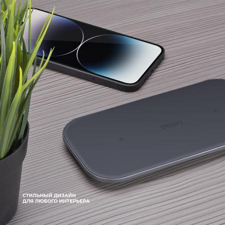 Зарядная станция Deppa Charging Station Dual, 40W (24026) Black, черный Зарядная станция Deppa Charging Station Dual, 40W (24026) Black, черный