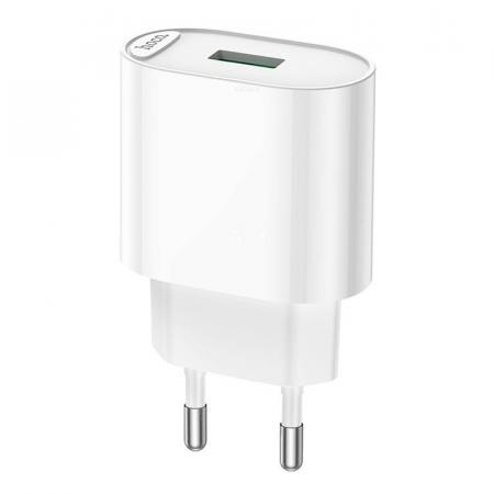 Сетевое зарядное устройство USB hoco. QC3.0 FAST 3A, 18 Вт (C109A) Белый Сетевое зарядное устройство USB hoco. QC3.0 FAST 3A, 18 Вт (C109A) Белый