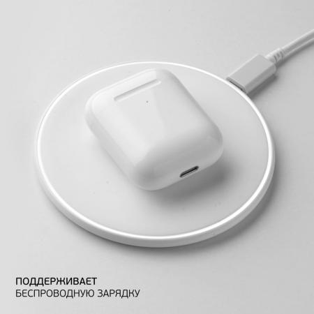 Беспроводные наушники с микрофоном Deppa Air Light, TWS, BT 5.1, 250 мАч, QI (44165) Белый Беспроводные наушники с микрофоном Deppa Air Light, TWS, BT 5.1, 250 мАч, QI (44165) Белый