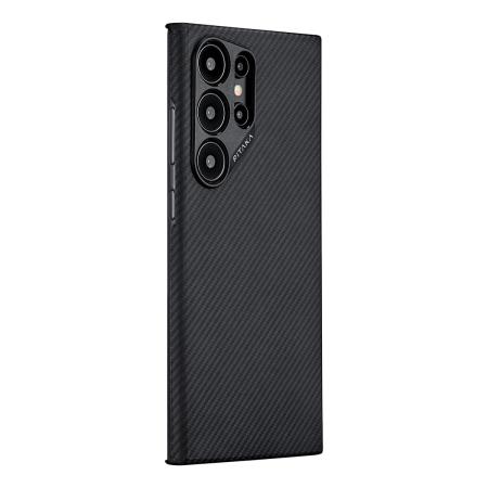 Чехол для Samsung Galaxy S24 Ultra Pitaka MagEZ 4 Case кевлар (KS2401U) Черный Чехол для Samsung Galaxy S24 Ultra Pitaka MagEZ 4 Case кевлар (KS2401U) Черный