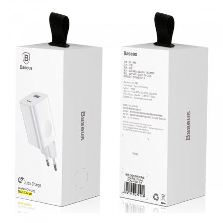 Сетевое зарядное устройство быстрое Baseus QC 3.0 24 Вт (CCALL-BX02) Белый Сетевое зарядное устройство быстрое Baseus QC 3.0 24 Вт (CCALL-BX02) Белый