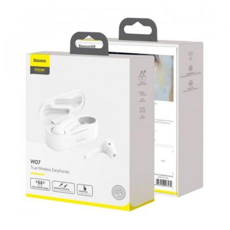 Беспроводные наушники Baseus Encok True Wireless Earphones W07 (NGW07-02) Белый Беспроводные наушники Baseus Encok True Wireless Earphones W07 (NGW07-02) Белый