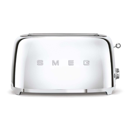 Тостер на 4 ломтика SMEG 50s style (TSF02SSEU) Хром Тостер на 4 ломтика SMEG 50s style (TSF02SSEU) Хром