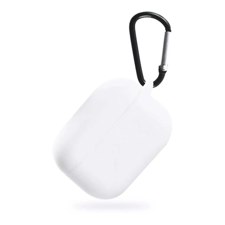 Чехол для Airpods Pro 2 Gurdini прорезиненный soft touch c карабином, Белый Чехол для Airpods Pro 2 Gurdini прорезиненный soft touch c карабином, Белый