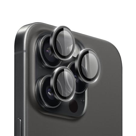 Защитное стекло для камеры iPhone 15 Pro WiWU PVD Dual Color Camera Lens Guard Anti-Scratch (LG-004) Black, черный Защитное стекло для камеры iPhone 15 Pro WiWU PVD Dual Color Camera Lens Guard Anti-Scratch (LG-004) Black, черный