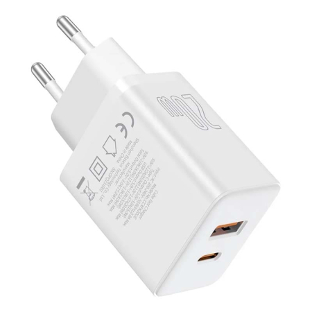 Зарядное устройство Baseus Cube Fast Charger C+U 20 Вт EU Moon (P10111403213-00) Белый Зарядное устройство Baseus Cube Fast Charger C+U 20 Вт EU Moon (P10111403213-00) Белый