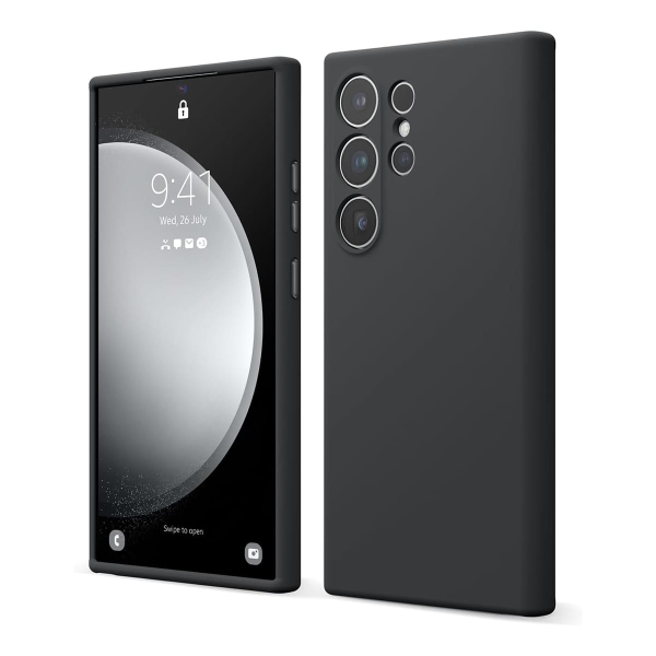 Чехол для Samsung Galaxy S24 Ultra Elago Soft silicone Liquid (EGS24SC68-BK) Black, черный