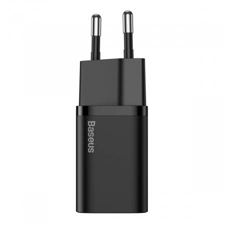 Сетевое зарядное устройство USB Type-C Baseus Super Si Quick Charger 1C 20 Вт EU (CCSUP-B01) Черный Сетевое зарядное устройство USB Type-C Baseus Super Si Quick Charger 1C 20 Вт EU (CCSUP-B01) Черный