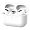 Силиконовый чехол с ремешком для AirPods Pro 2 White, белый