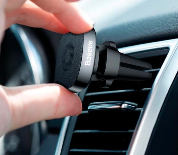Держатель в дефлектор магнитный Baseus Privity Series Pro Air outlet SUMQ-PR01 Черный