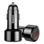 Автомобильное зарядное устройство Baseus 2 USB Quick Charger 45W (USB-C+USB) (CCMLC20C-01) Черный Автомобильное зарядное устройство Baseus 2 USB Quick Charger 45W (USB-C+USB) (CCMLC20C-01) Черный