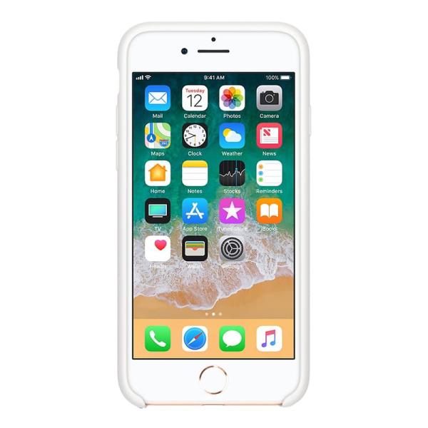 Чехол Silicone Case для Apple iPhone 7/8/SE (2020) White, белый