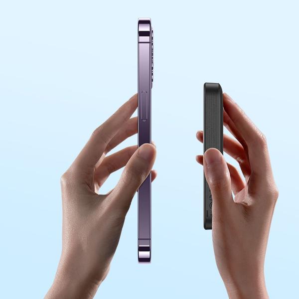 Внешний аккумулятор Baseus Magnetic Mini Wireless Fast Charge power bank с поддержкой беспроводной зарядки 10000mAh 20W Черный