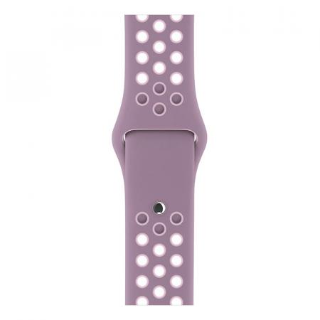 Ремешок Nike+ "Silicone Sport Band" Apple Watch 42/44 мм Фиолетово-бежевый Ремешок Nike+ "Silicone Sport Band" Apple Watch 42/44 мм Фиолетово-бежевый