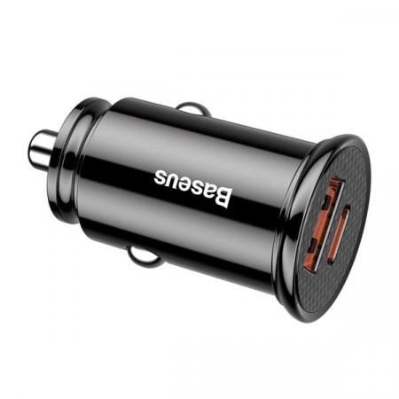Автомобильное зарядное устройство Baseus BS-C16C1-X Circular Plastic A+C 30W PPS Car Charger (CCALL-YS01) Черный Автомобильное зарядное устройство Baseus BS-C16C1-X Circular Plastic A+C 30W PPS Car Charger (CCALL-YS01) Черный