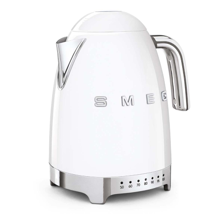 Чайник электрический с регулируемой температурой SMEG 50s style (KLF04WHEU) Белый Чайник электрический с регулируемой температурой SMEG 50s style (KLF04WHEU) Белый