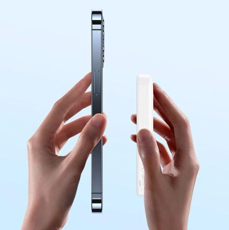 Внешний аккумулятор Baseus Magnetic Mini Wireless Fast Charge power bank с поддержкой беспроводной зарядки 6000mAh 20 Вт (PPCXM06A) Белый Внешний аккумулятор Baseus Magnetic Mini Wireless Fast Charge power bank с поддержкой беспроводной зарядки 6000mAh 20 Вт (PPCXM06A) Белый